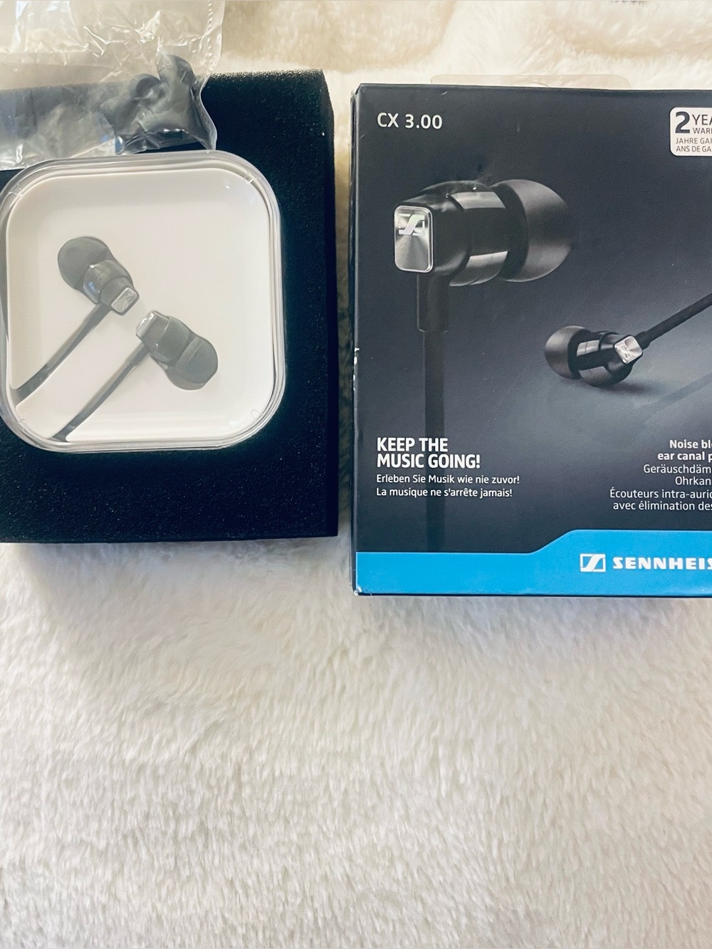 Sennheiser CX 3.00 In-Ear Headphones - Black with Silver Accents